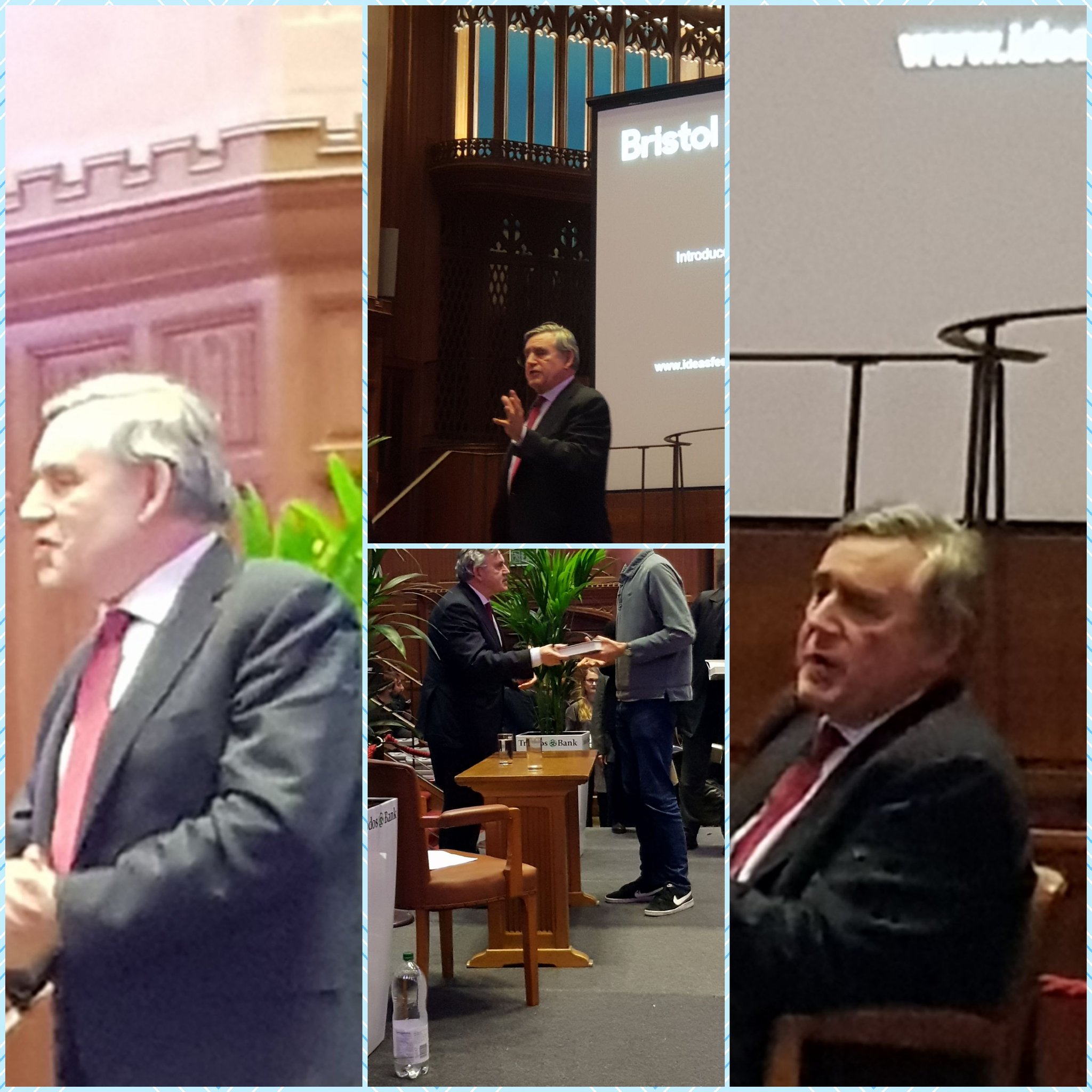 @FestivalofIdeas @GordonBrown Great talk tonight at the Wills building. An amusing and human Brown, freed from the constraints of office https://t.co/quL0WrMlW4